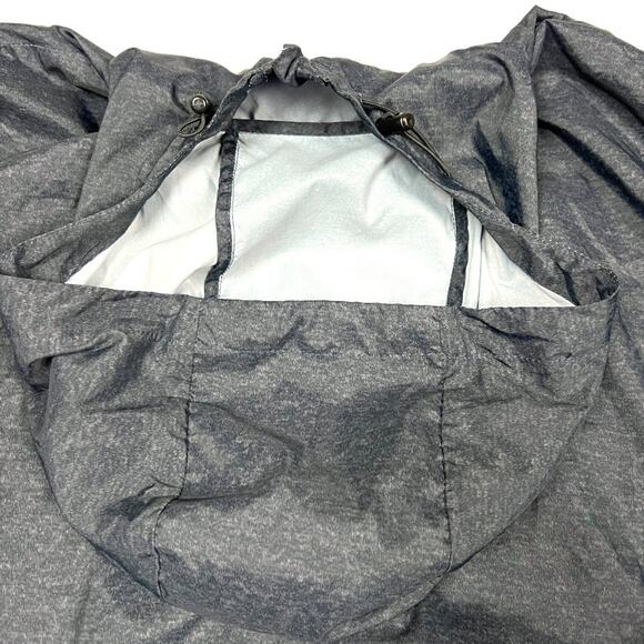 Asics Running Jacket Grey Long‎ Sleeve Full Zip Hooded Activewear Lightweight - Picture 6 of 10